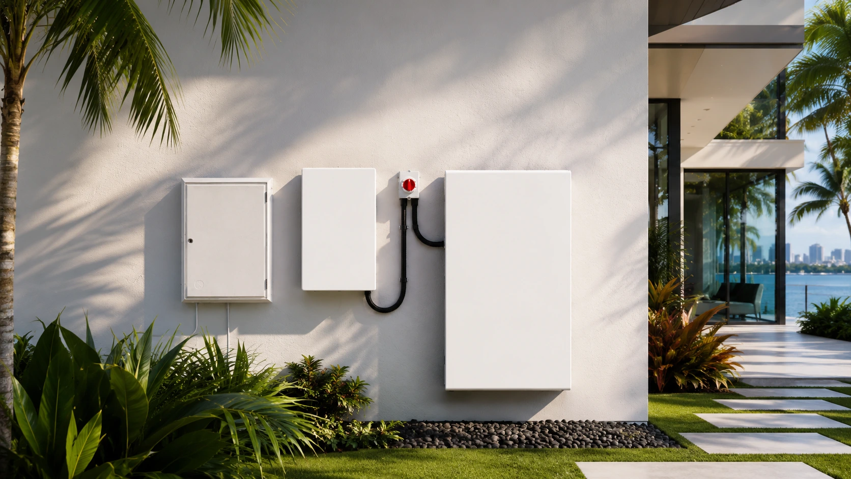 Integrated residential battery storage designed for elegant backup power and intelligent energy resilience.