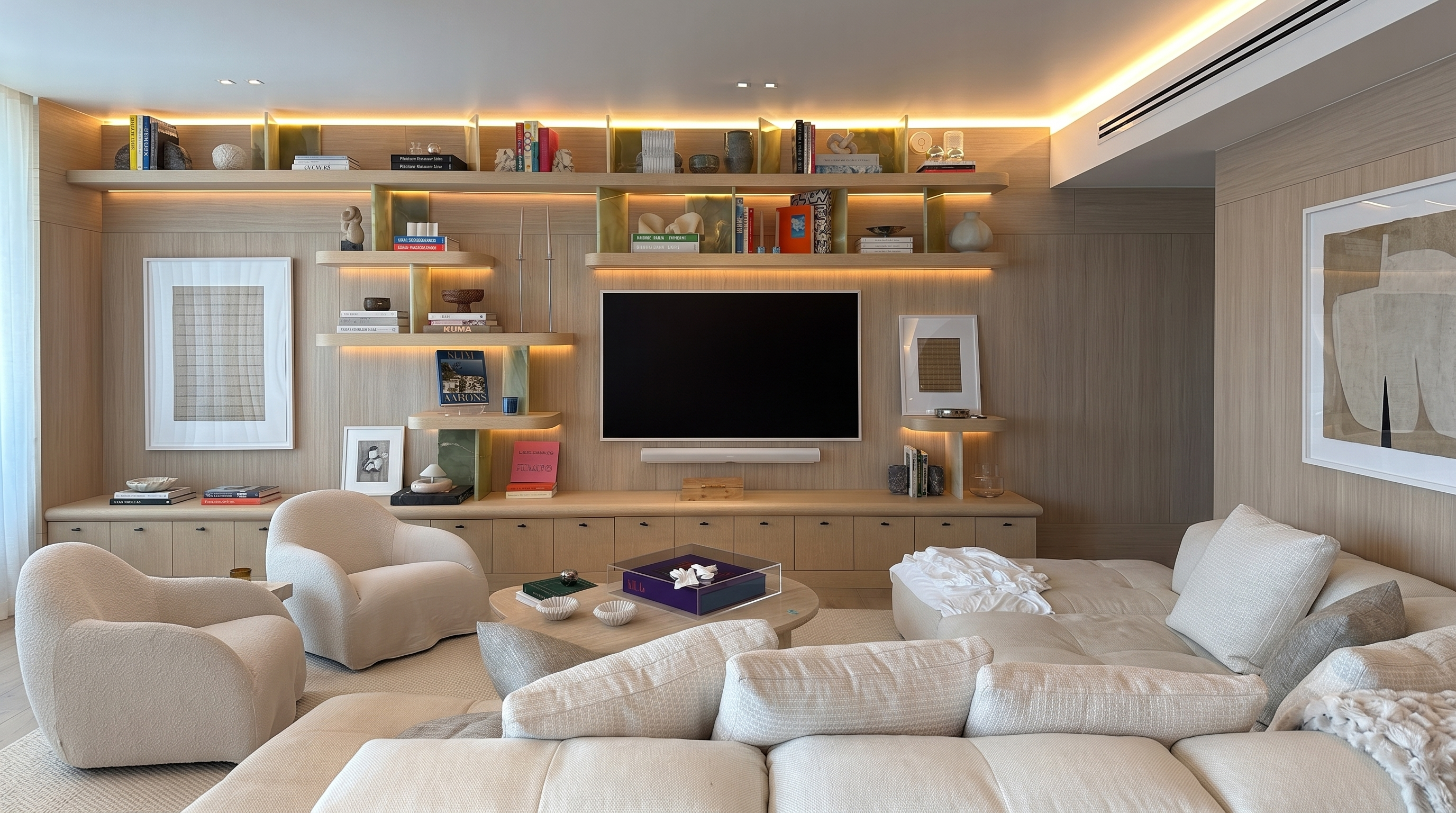 Five Park South Beach residence with discreet lighting, audio and network integration.