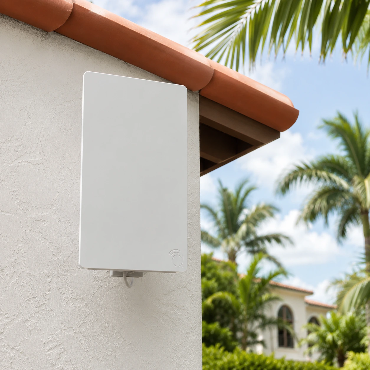 Connected outdoor living area supported by reliable exterior Wi-Fi coverage.