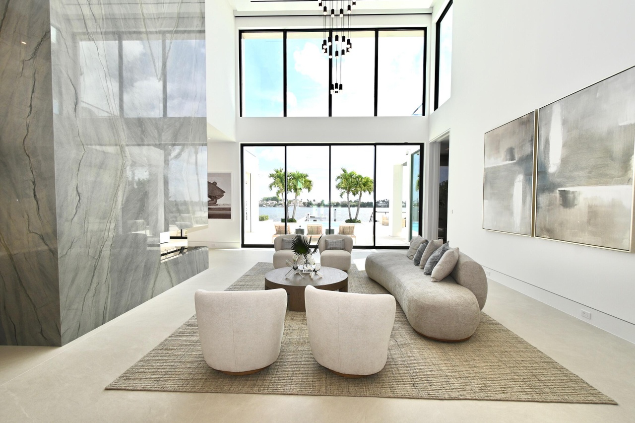 Formal dining and entertaining area integrated into the main living volume.